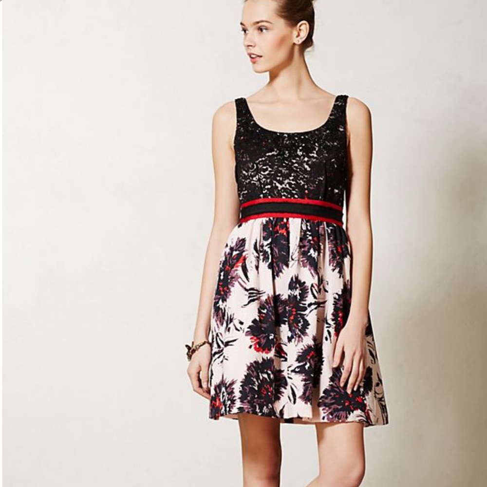 Peter Som Made in Kind Brushstrokes Blossom dress
